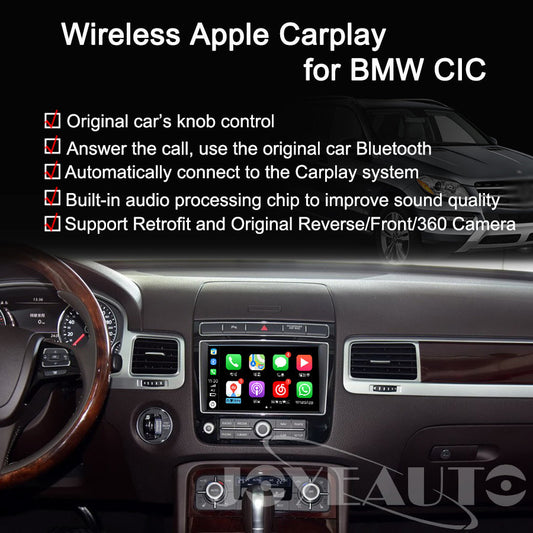 Wireless Apple CarPlay Interface for VW Touareg RCD850 RNS850 8.0 Screen (2010-2017) – Android Auto AirPlay Retrofit(WJVW-2)