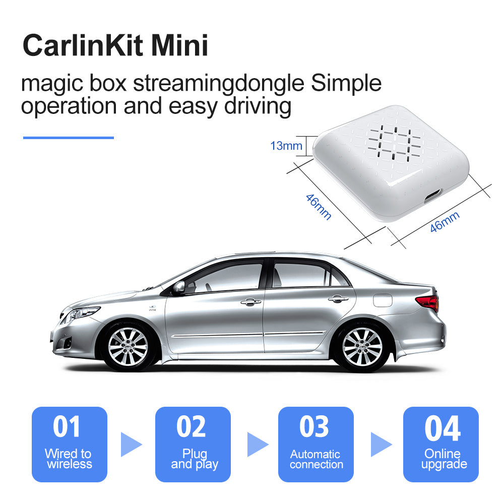 Carlinkit 3.0 Mini Portable for Wired to Wireless Carplay Adapter