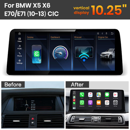 JoyeAuto BMW Linux Screen Upgrade with Wireless Apple CarPlay & Android Auto | 8.8 / 10.25 / 12.3 HD Touch Display