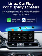 JoyeAuto Audi Linux Screen Upgrade with Wireless Apple CarPlay & Android Auto | 8.8" / 10.25" / 12.3" HD Touch Display
