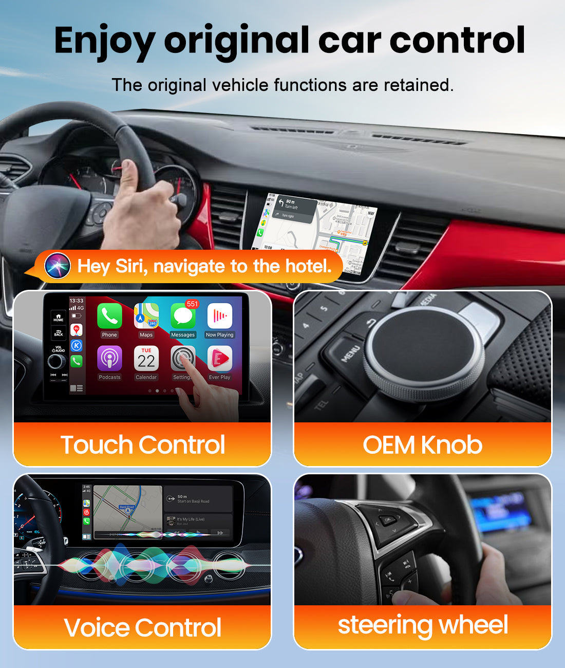 MMB Mini Max Wired to Wireless Bluetooth WiFi CarPlay Android Auto Adapter