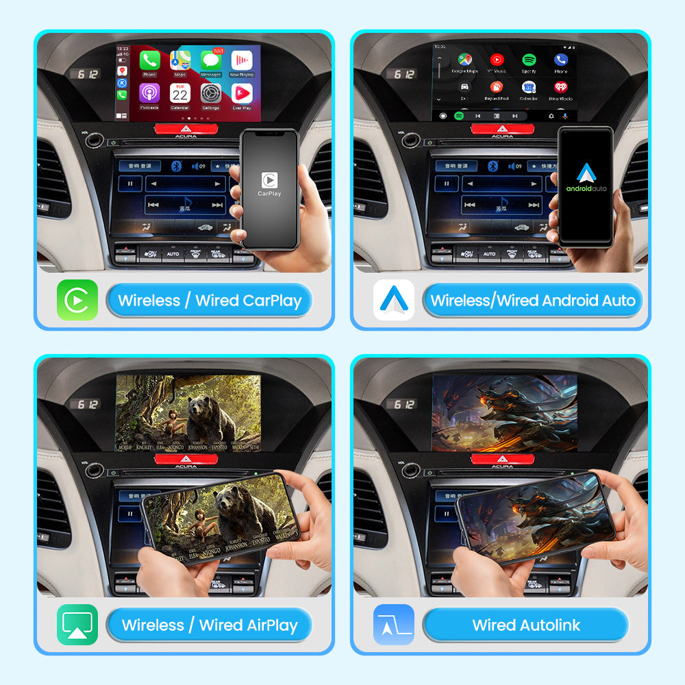 JoyeAuto Wireless CarPlay & Android Auto for Acura 2015-2018 (MDX/TLX/RDX/ILX/RLX) (WZAC-1)