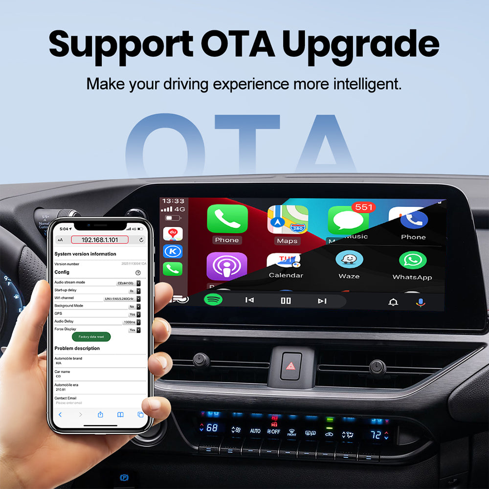 MMB Mini Max Wired to Wireless Bluetooth WiFi CarPlay Android Auto Adapter