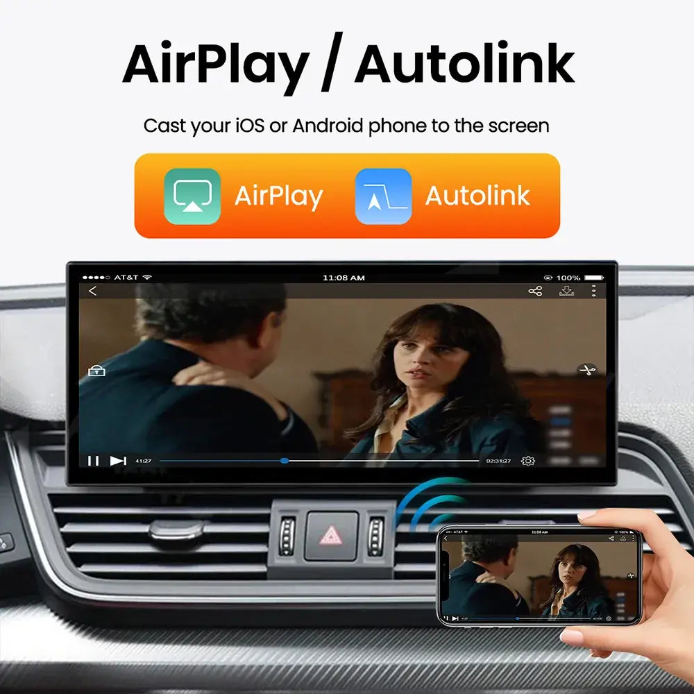 JoyeAuto Audi Linux Screen Upgrade with Wireless Apple CarPlay & Android Auto | 8.8" / 10.25" / 12.3" HD Touch Display
