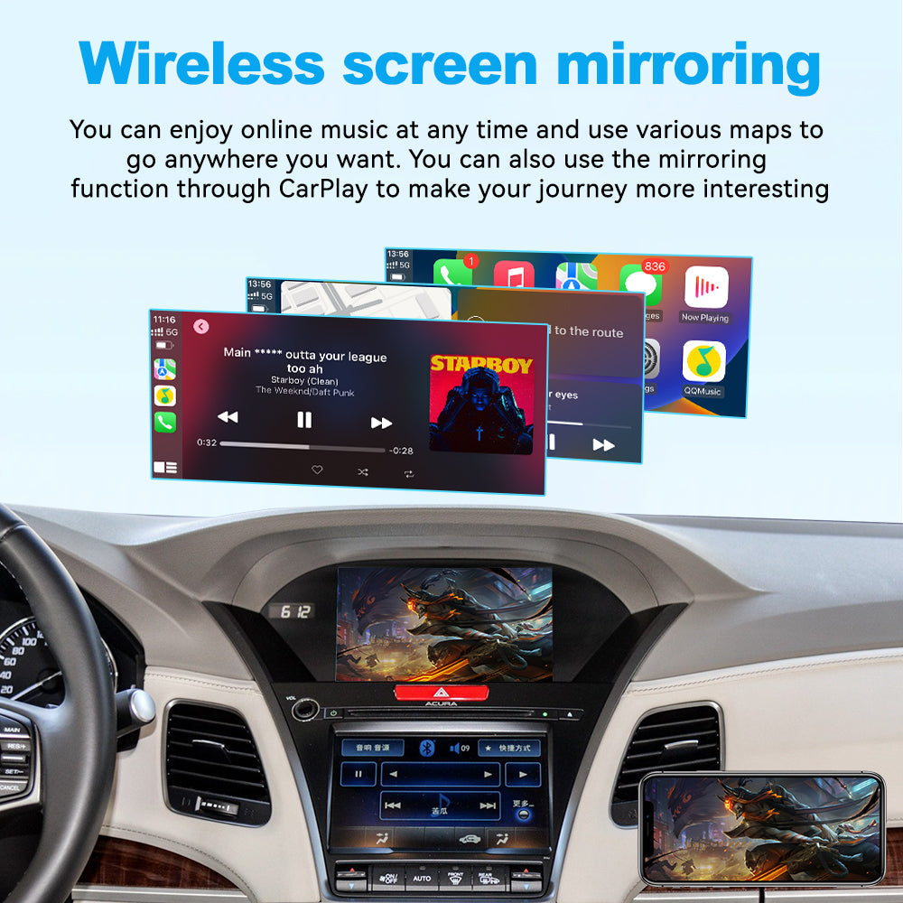 JoyeAuto Wireless CarPlay & Android Auto for Acura 2015-2018 (MDX/TLX/RDX/ILX/RLX) (WZAC-1)