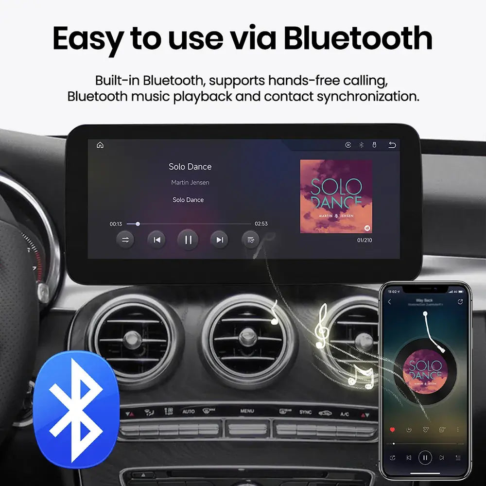 JoyeAuto Mercedes-Benz Linux Screen Upgrade with Wireless Apple CarPlay & Android Auto | 10.25 / 12.3 HD Touch Display