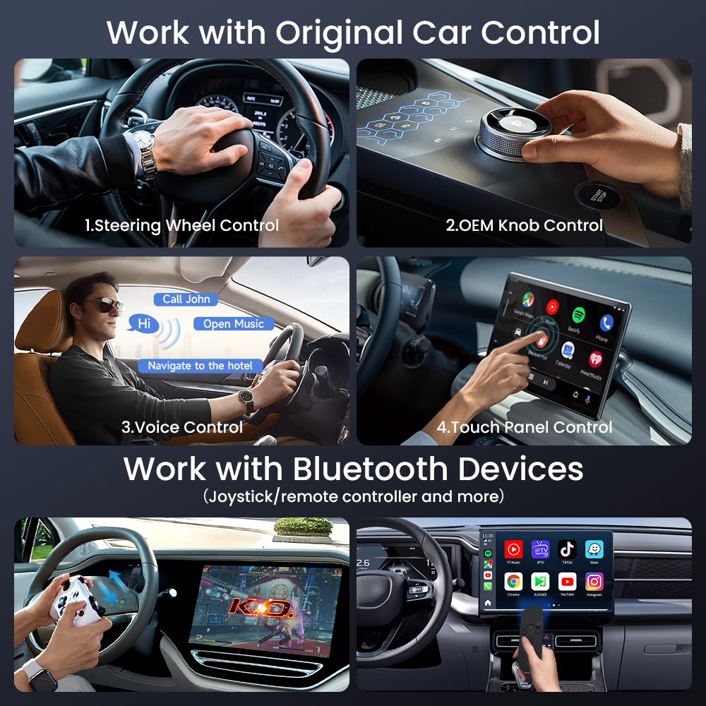Carlinkit Tbox-S1C Wireless CarPlay/Android Auto Ai Box for Streaming Video