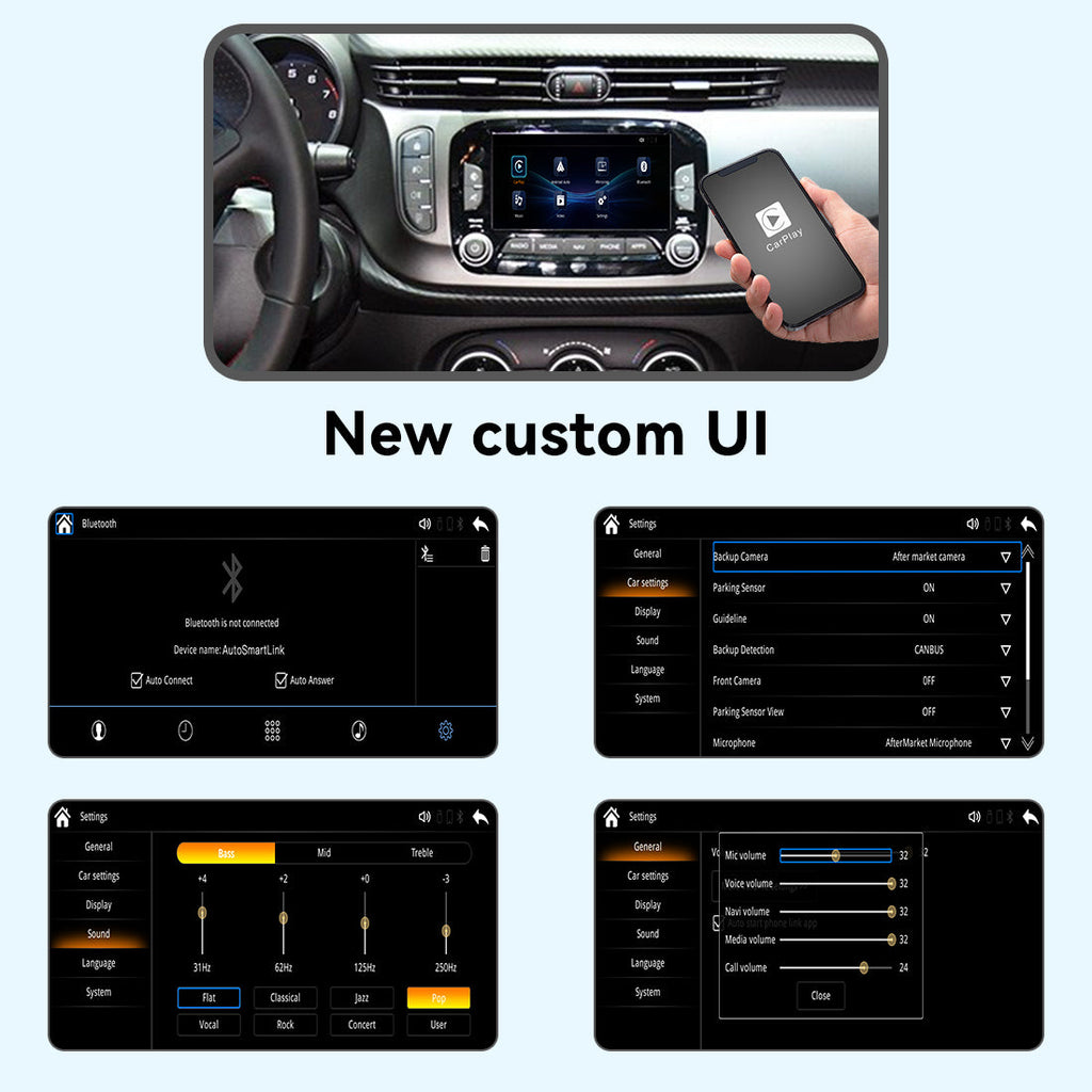 Wireless Apple CarPlay Android Auto Interface for Alfa Romeo Giulietta | AirPlay iOS Android Mirror Link Plug & Play Retrofit Module(WZAF-2)