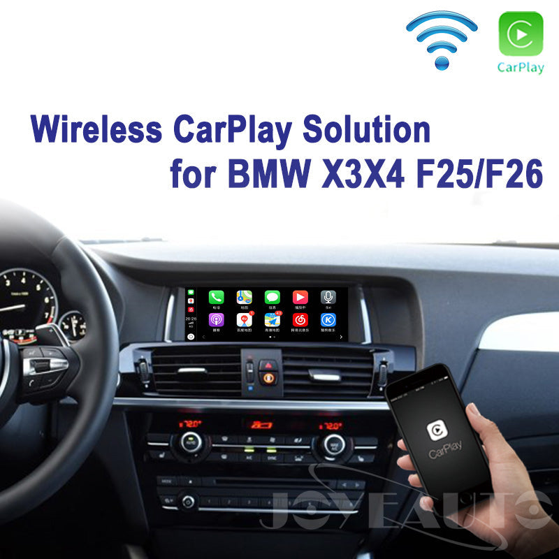 Wireless Apple CarPlay Interface for BMW X3 F25 / X4 F26 NBT (2013-2017) – Android Auto AirPlay Retrofit(WJBM-2-F25)
