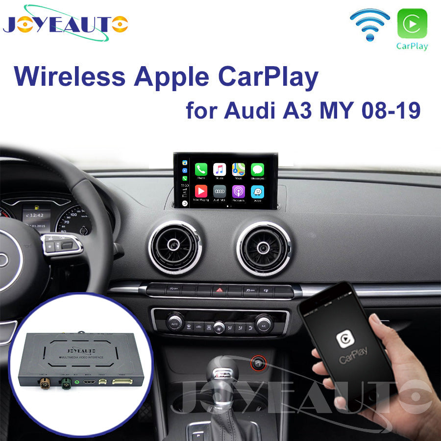 Wireless Apple CarPlay Interface for Audi A3 MMI 3G (2012-2017) – A4 A5 Q5 B9 MIB (2016-2018) Android Auto AirPlay(WJAU-2-1)