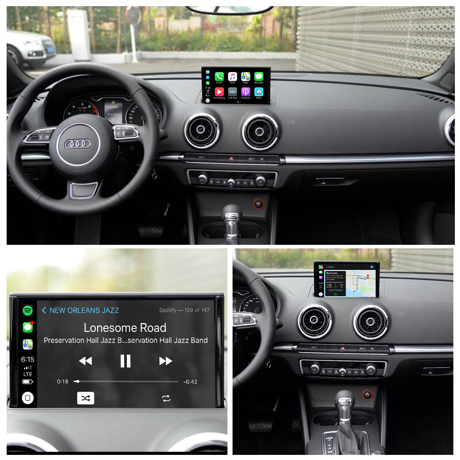 Wireless Apple CarPlay Interface for Audi A3 MMI 3G (2012-2017) – A4 A5 Q5 B9 MIB (2016-2018) Android Auto AirPlay(WJAU-2-1)