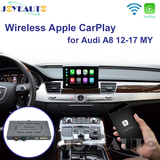 Wireless Apple CarPlay Interface for Audi A8 MMI 3G (2012-2017) – Android Auto AirPlay Retrofit with Camera(WJAU-4-1)