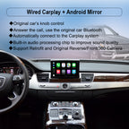 Wireless Apple CarPlay Interface for Audi A8 MMI 3G (2012-2017) – Android Auto AirPlay Retrofit with Camera(WJAU-4-1)
