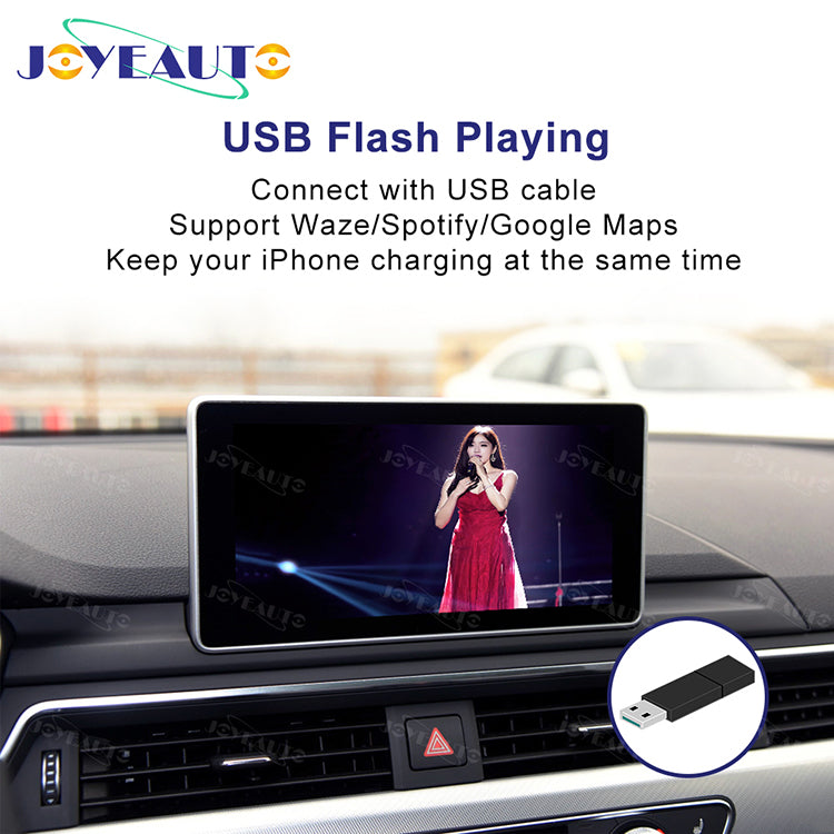 Wireless Apple CarPlay Interface for Audi A3 MMI 3G (2012-2017) / A4 A5 Q5 B9 MIB (2016-2018) – Android Auto AirPlay(WZAU-2)