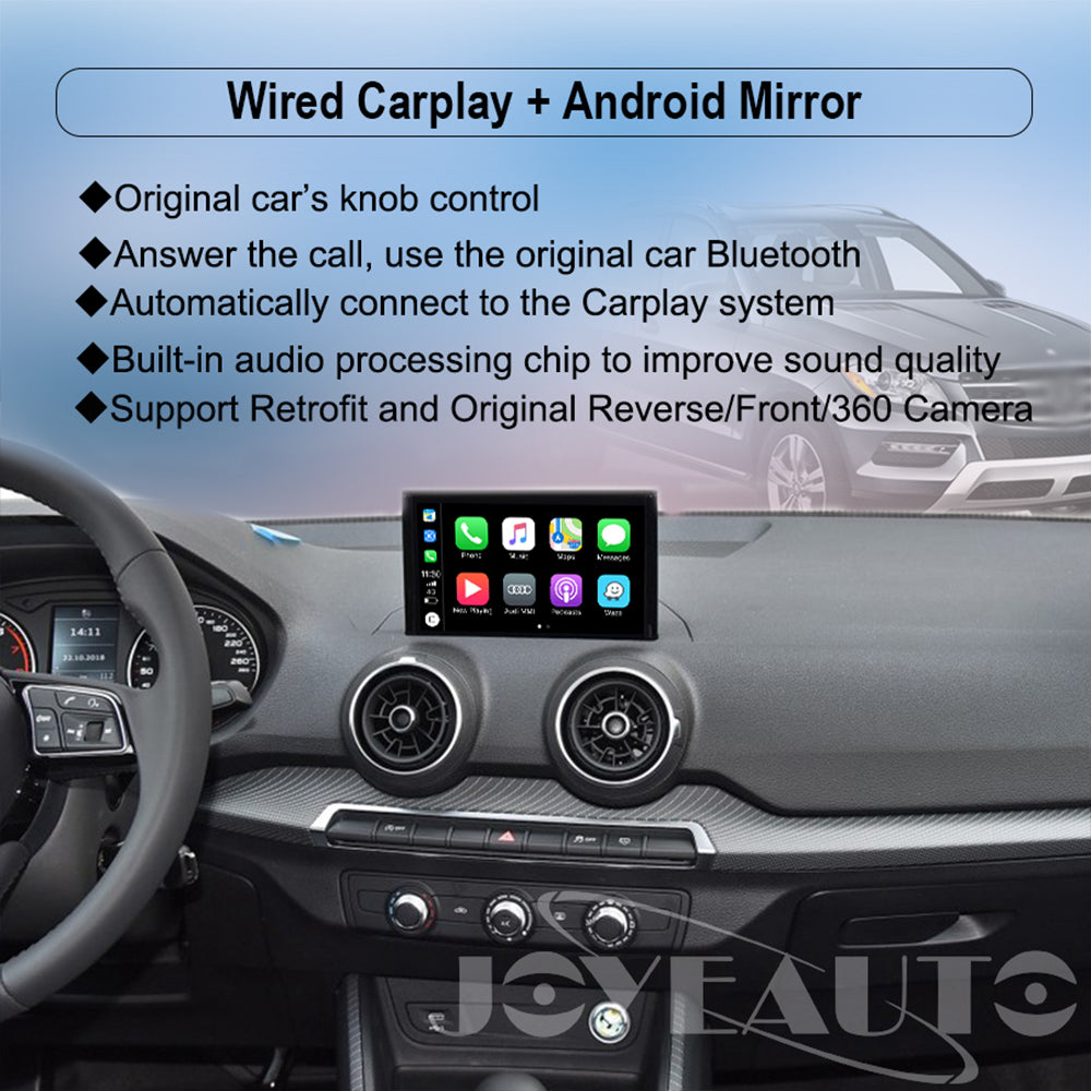 Wireless Apple CarPlay Interface for Audi Q2 MIB (2016-2018) – Android Auto AirPlay Retrofit(WJAU-2-1-1)