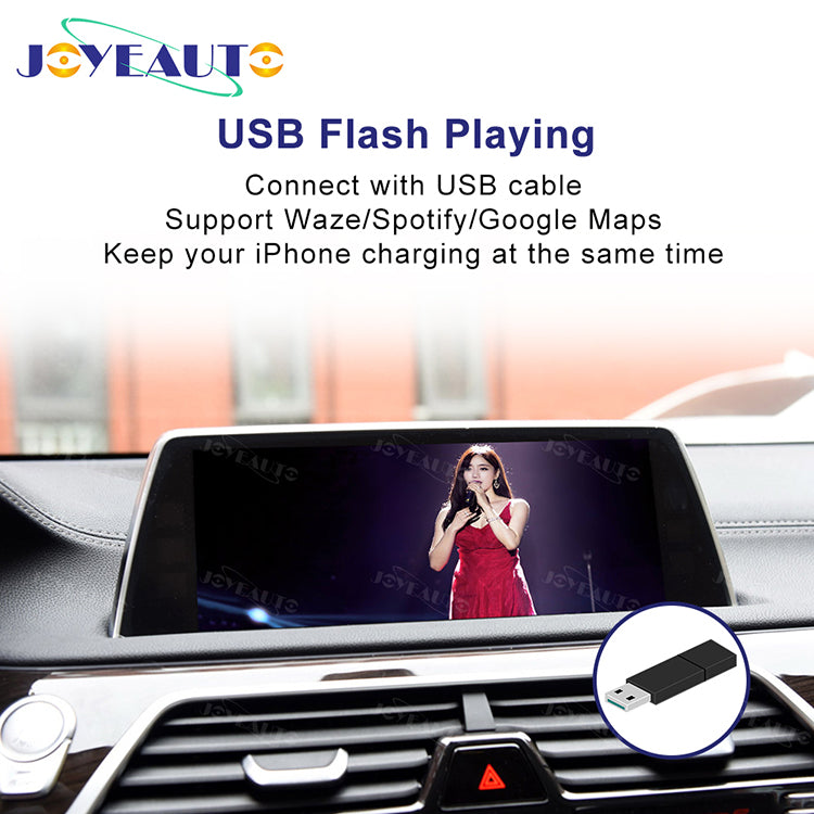 Wireless Apple CarPlay Interface for BMW 3 Series F30 F31 EVO (2016-2019) – Also Fits 1 2 5 7 X3 X4 X5 X6 Android Auto(WJBM-1-F30)