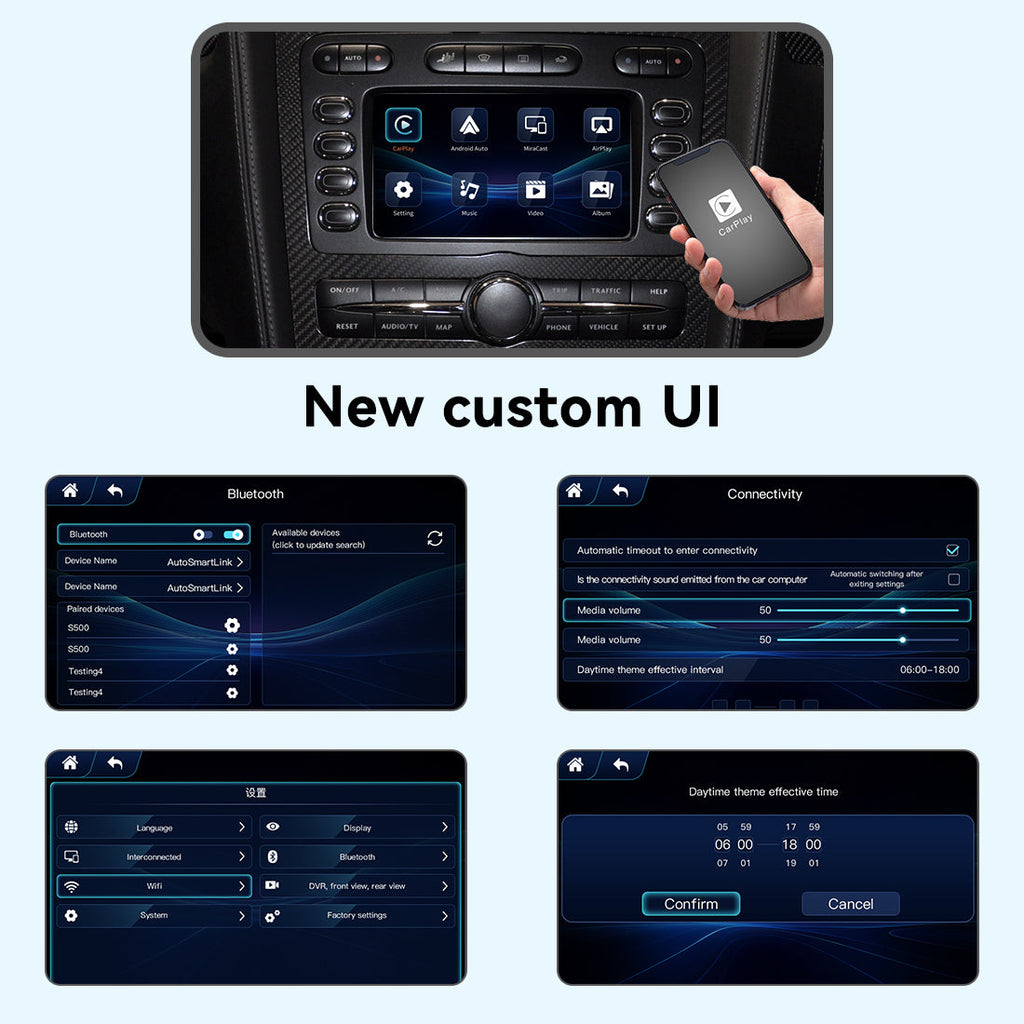Joyeauto Wireless CarPlay & Android Auto Interface for Bentley Continental/Flying Spur (2004-2011) | AirPlay Mirror Link | Plug & Play Upgrade (WZBT-0)