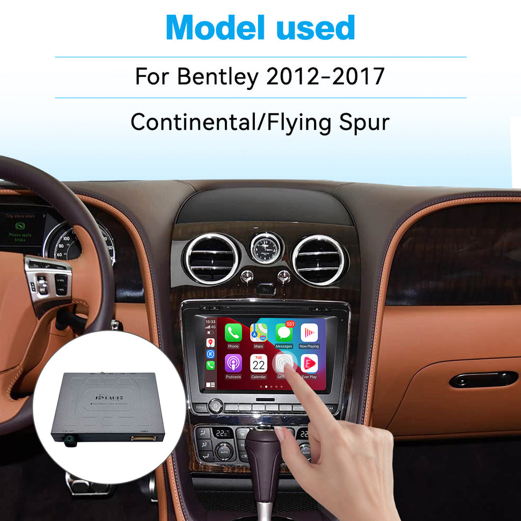 Wireless CarPlay Android Auto Interface for Bentley Continental Flying Spur 2012-2017 | Apple CarPlay Retrofit Module(WZBT-1)