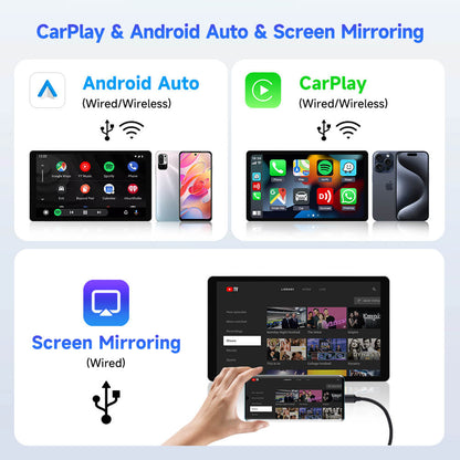Carlinkit CCPA USB Dongle for Aftermarket Android Screen Head Unit with  Wireless CarPlay Android Auto and Mirroring Function
