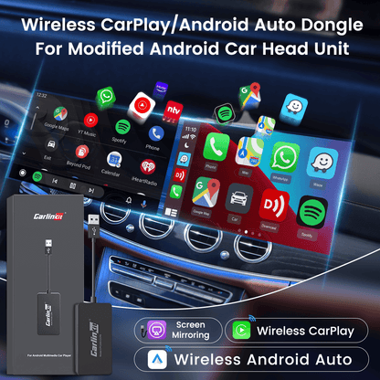 Carlinkit CCPA USB Dongle for Aftermarket Android Screen Head Unit with  Wireless CarPlay Android Auto and Mirroring Function