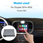 Wireless Apple CarPlay Android Auto Interface for Chrysler 300C 2014-2016 | AirPlay iOS Android Mirror Link Plug & Play Retrofit Module(WZCL-2)