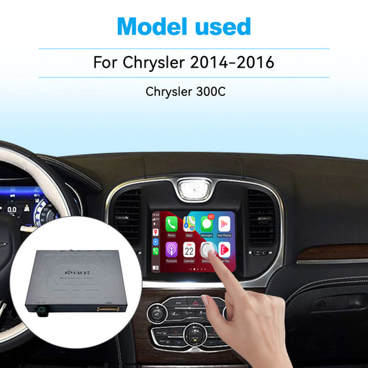 Wireless Apple CarPlay Android Auto Interface for Chrysler 300C 2014-2016 | AirPlay iOS Android Mirror Link Plug & Play Retrofit Module(WZCL-2)