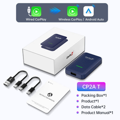 Carlinkit 4.0 - CP2A 2-In-1 Adapter Wireless Carplay & Android Auto