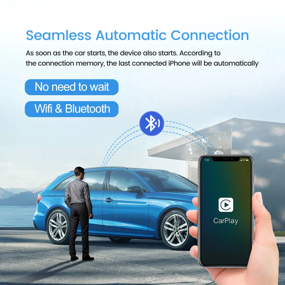 CarlinKit 3.0 U2W Plus Wireless Carplay Adapter for OEM Factory Wired Carplay Car