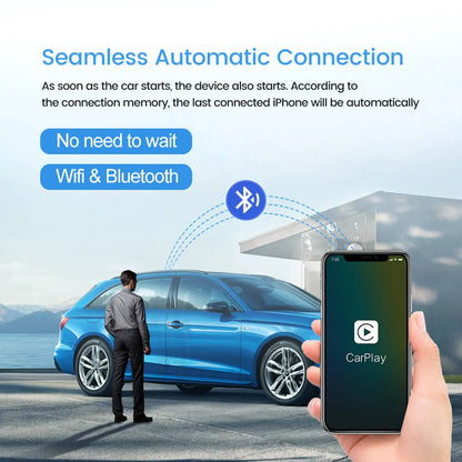 CarlinKit 3.0 U2W Plus Wireless Carplay Adapter for OEM Factory Wired Carplay Car
