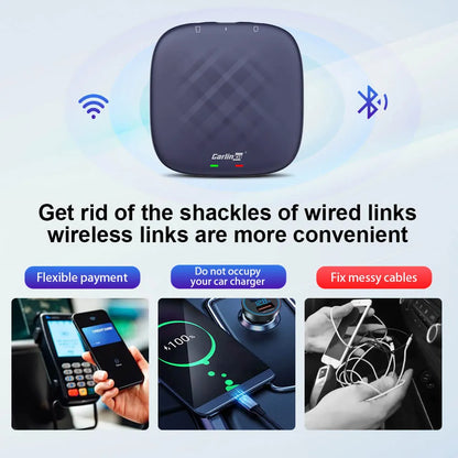 CarlinKit Ai Box Tbox Plus Multimedia Adapter with Wireless Carplay & Android Auto