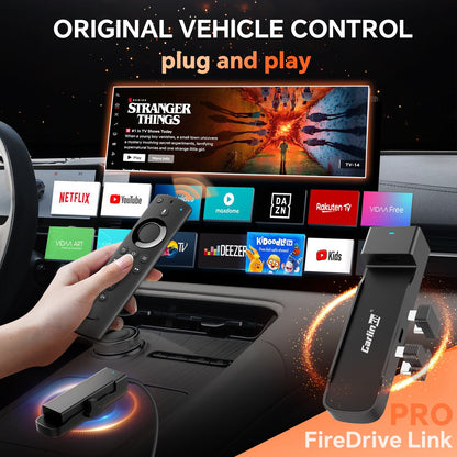 CarlinKit FireDrive Link Pro with Wireless Carplay & Android Auto For Fire TV Stick