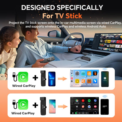 CarlinKit FireDrive Link Pro with Wireless Carplay & Android Auto For Fire TV Stick