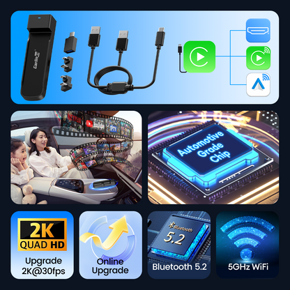 CarlinKit FireDrive Link Pro with Wireless Carplay & Android Auto For Fire TV Stick