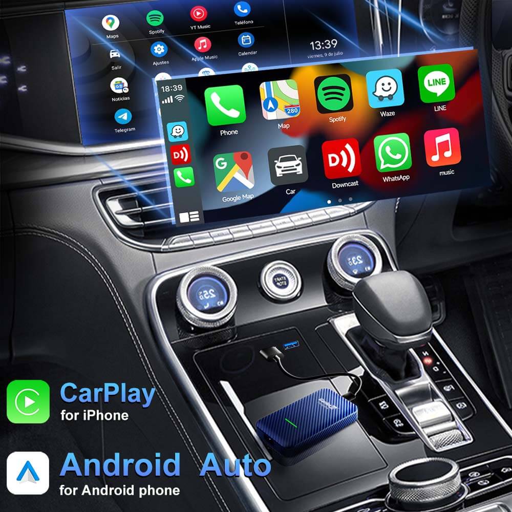 Carlinkit 4.0 - CP2A 2-In-1 Adapter Wireless Carplay & Android Auto