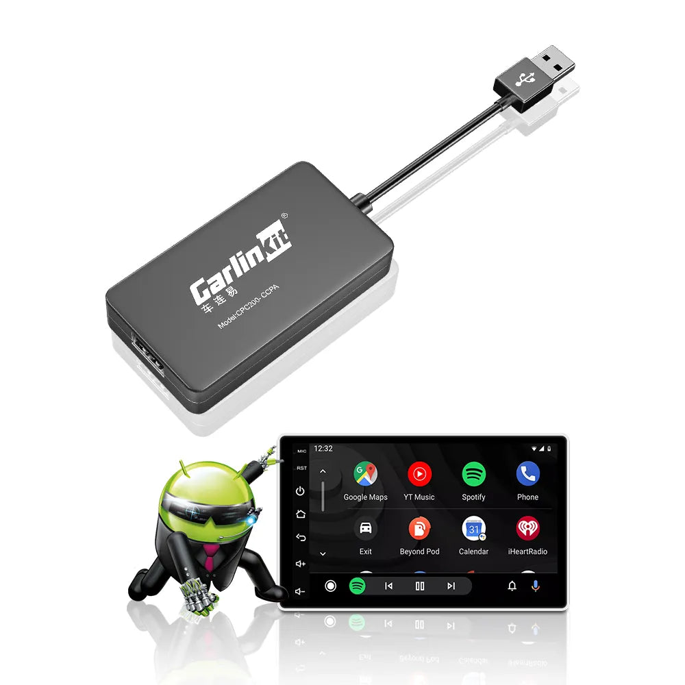 Carlinkit CCPA USB Dongle for Aftermarket Android Screen Head Unit with  Wireless CarPlay Android Auto and Mirroring Function