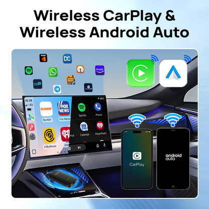 Carlinkit CP2A Pro Wireless Android Auto, CarPlay & Android TV Box for Netflix