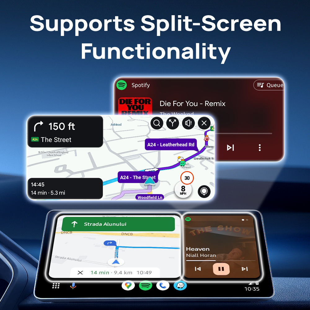 Carlinkit CP2A Pro Wireless Android Auto, CarPlay & Android TV Box for Netflix