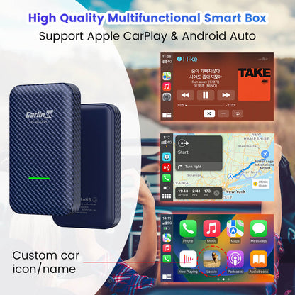 Carlinkit 4.0 - CP2A 2-In-1 Adapter Wireless Carplay & Android Auto