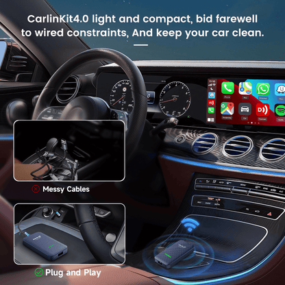 Carlinkit 4.0 - CP2A 2-In-1 Adapter Wireless Carplay & Android Auto