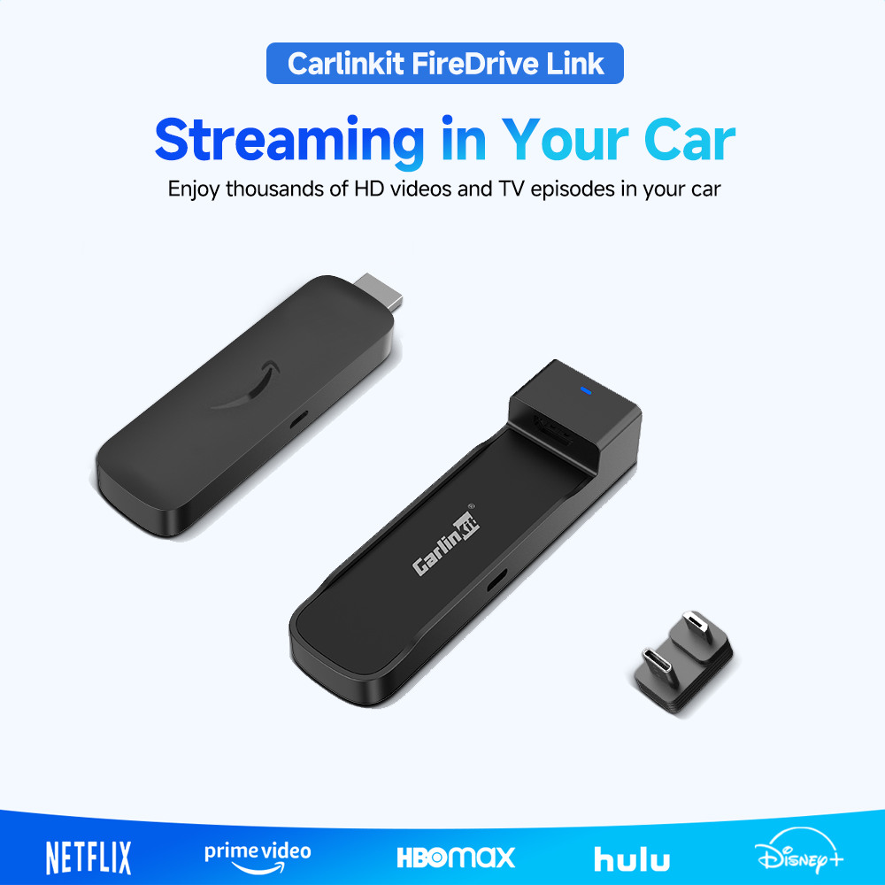 Carlinkit Fire Drive Use CarPlay to HDMI Cable to Enjoy Streaming, in-car Audio & Video Specially Designed for Amazon Fire TV Stick