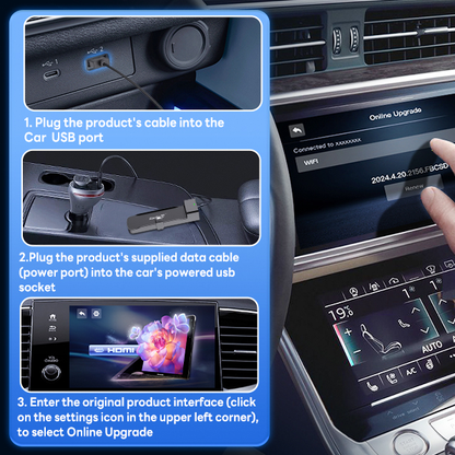 Carlinkit Fire Drive Use CarPlay to HDMI Cable to Enjoy Streaming, in-car Audio & Video Specially Designed for Amazon Fire TV Stick