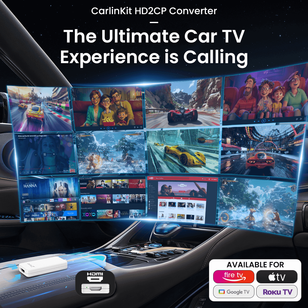 Carlinkit HD2CP Carplay HD Multimedia Car TV Converter