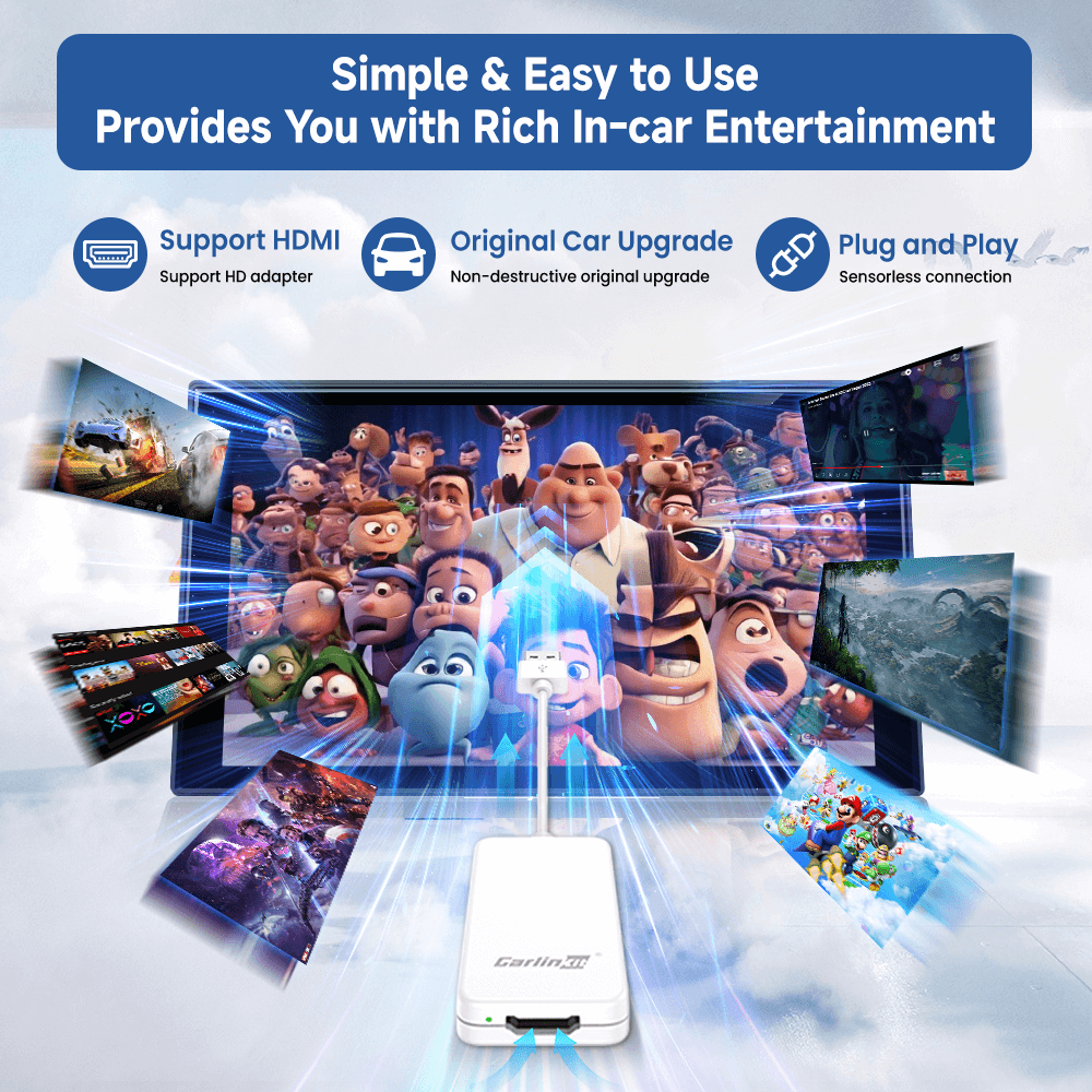 Carlinkit HD2CP Carplay HD Multimedia Car TV Converter