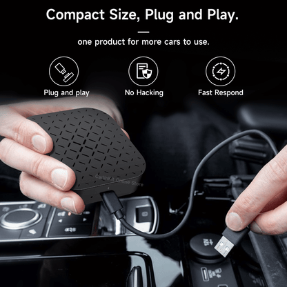 Tbox Basic - Streaming AI Box Build-in Android System with Wireless Carplay & Android Auto for You Watch TV in Car
