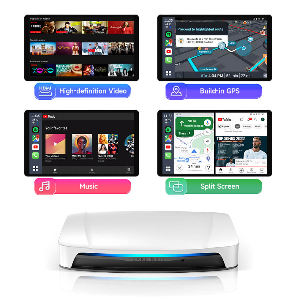 Carlinkit Tbox UHD Android 13 CarPlay AI Box with HDMI Output