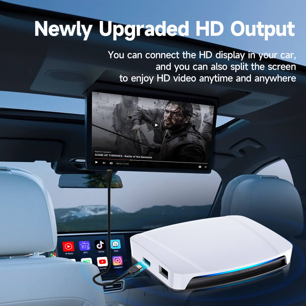 Carlinkit Tbox UHD Android 13 CarPlay AI Box with HDMI Output