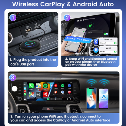 Carlinkit Tbox Ultra 2 Android 15 Wireless CarPlay & Android Auto Car Streaming TV Box