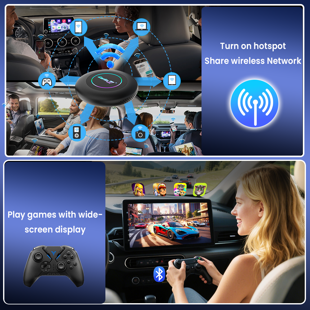 Carlinkit Tbox Ultra 2 Android 15 Wireless CarPlay & Android Auto Car Streaming TV Box