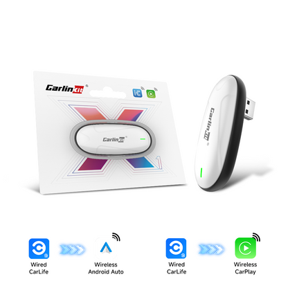 Carlinkit X1CA X2CA Baidu Carlife to Wireless CarPlay or Android Auto Adapter