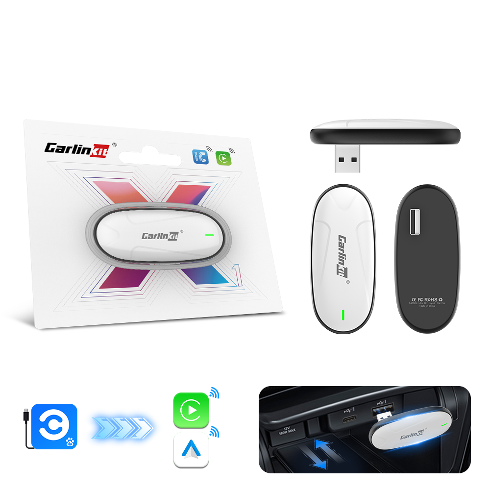 Carlinkit X1CA X2CA Baidu Carlife to Wireless CarPlay or Android Auto Adapter
